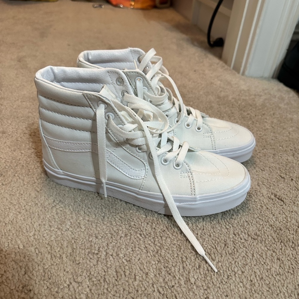 white high top vans